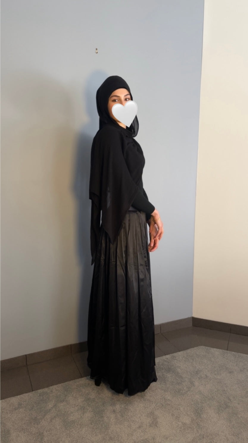Black Pleated Skirt